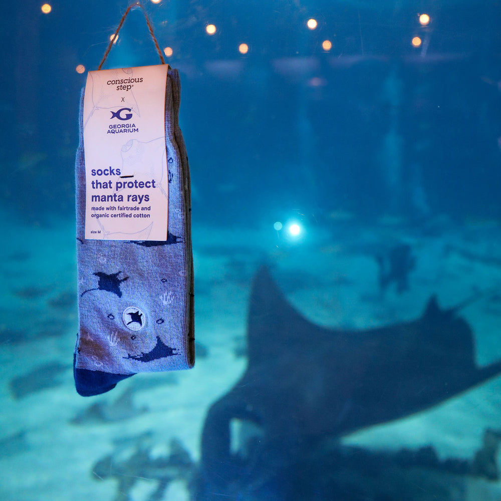 Socks that Protect Manta Rays - Conscious Step