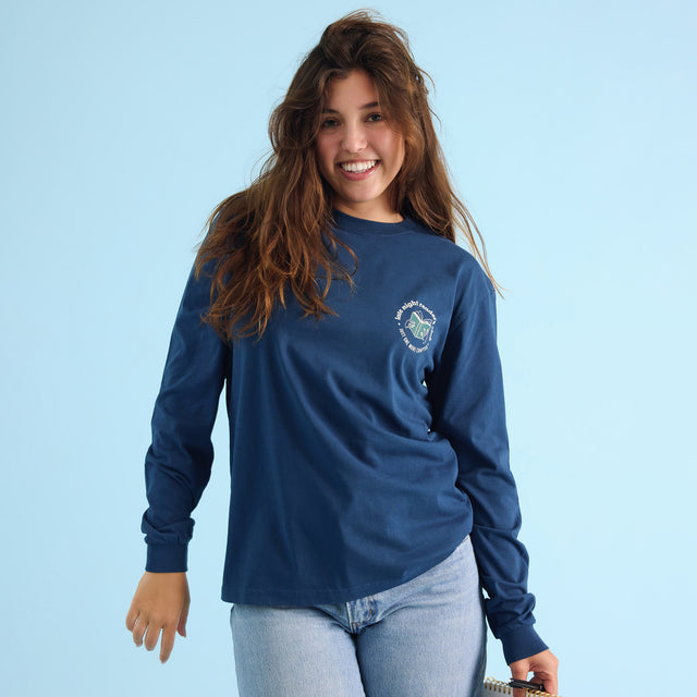 Late Night Readers Club Long Sleeve T-Shirt - Conscious Step