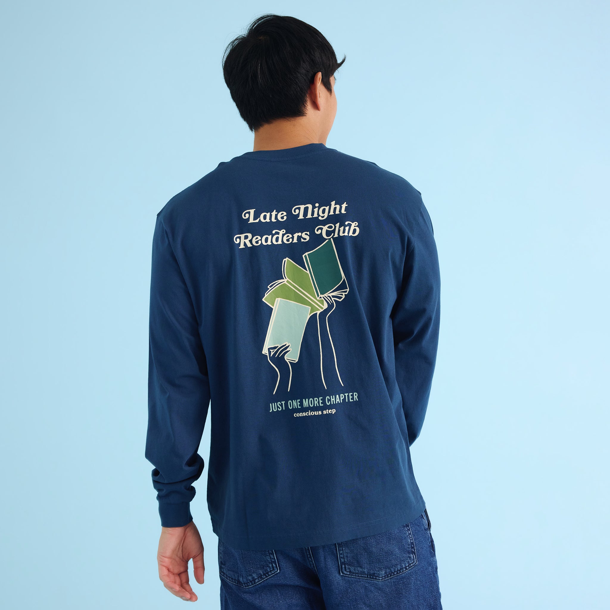 Late Night Readers Club Long Sleeve T-Shirt - Conscious Step