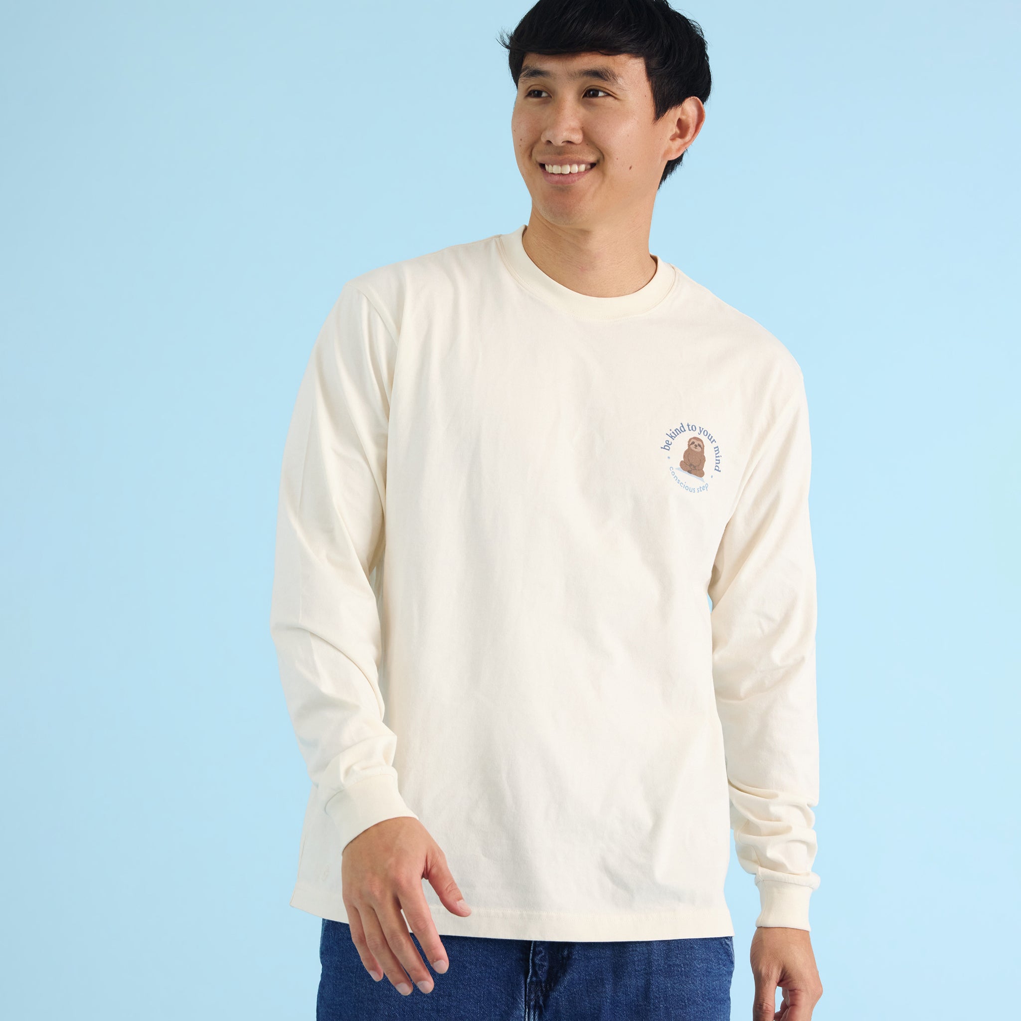 Move at Your Own Pace Long Sleeve T-Shirt - Conscious Step