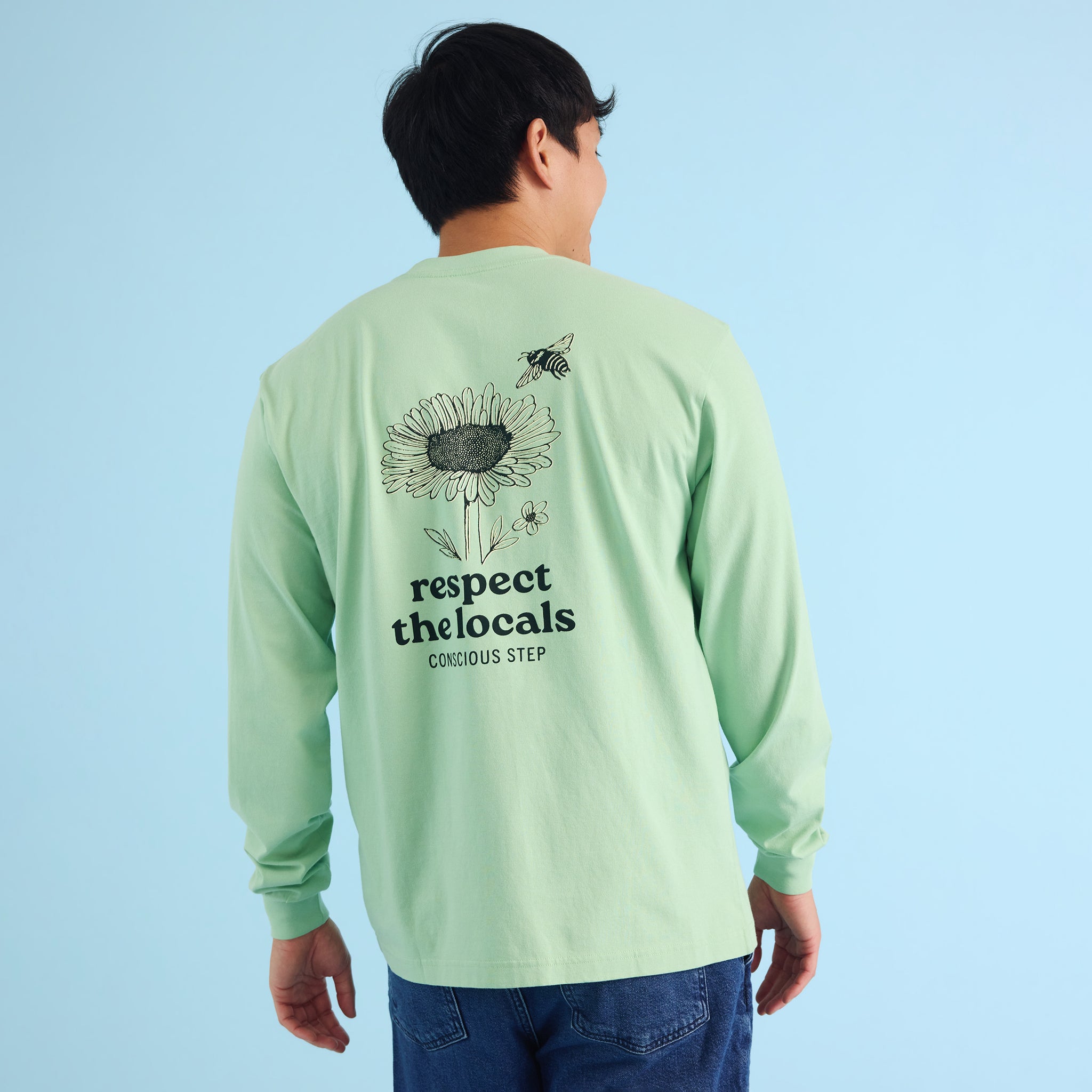 Respect the Locals Long Sleeve T-Shirt - Conscious Step