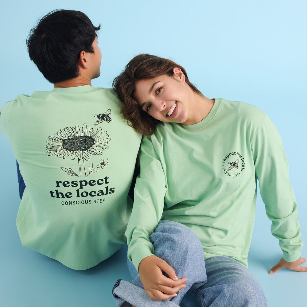 Respect the Locals Long Sleeve T-Shirt - Conscious Step