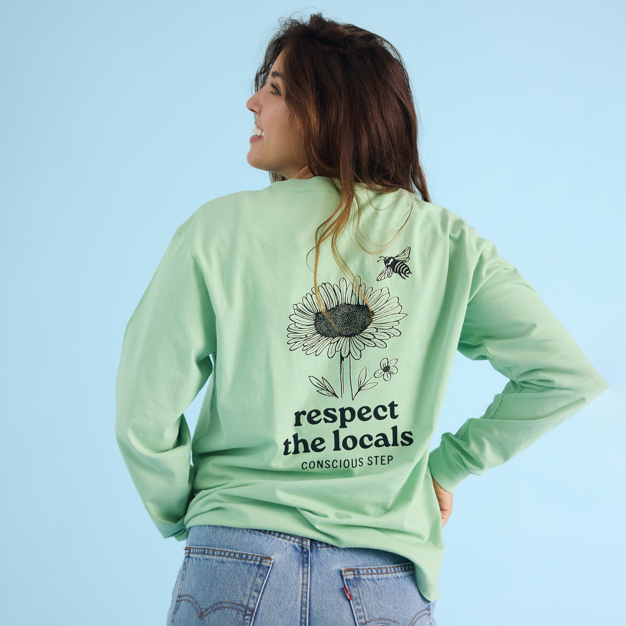 Respect the Locals Long Sleeve T-Shirt - Conscious Step