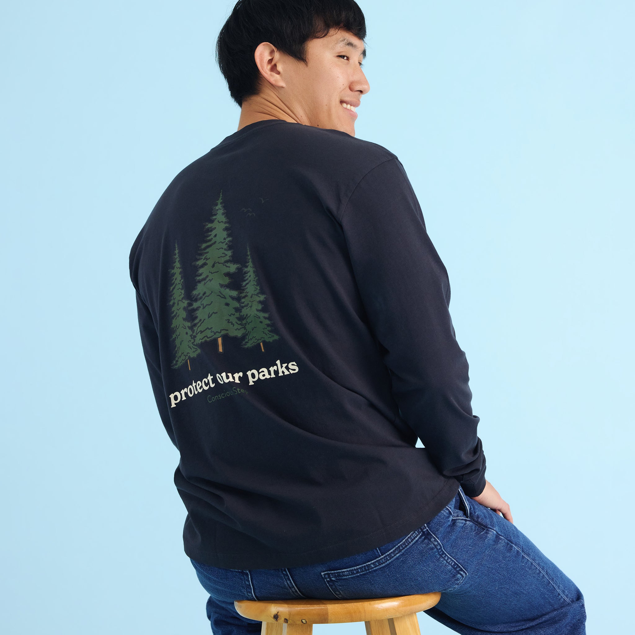 Protect Our Parks Long Sleeve T-Shirt - Conscious Step