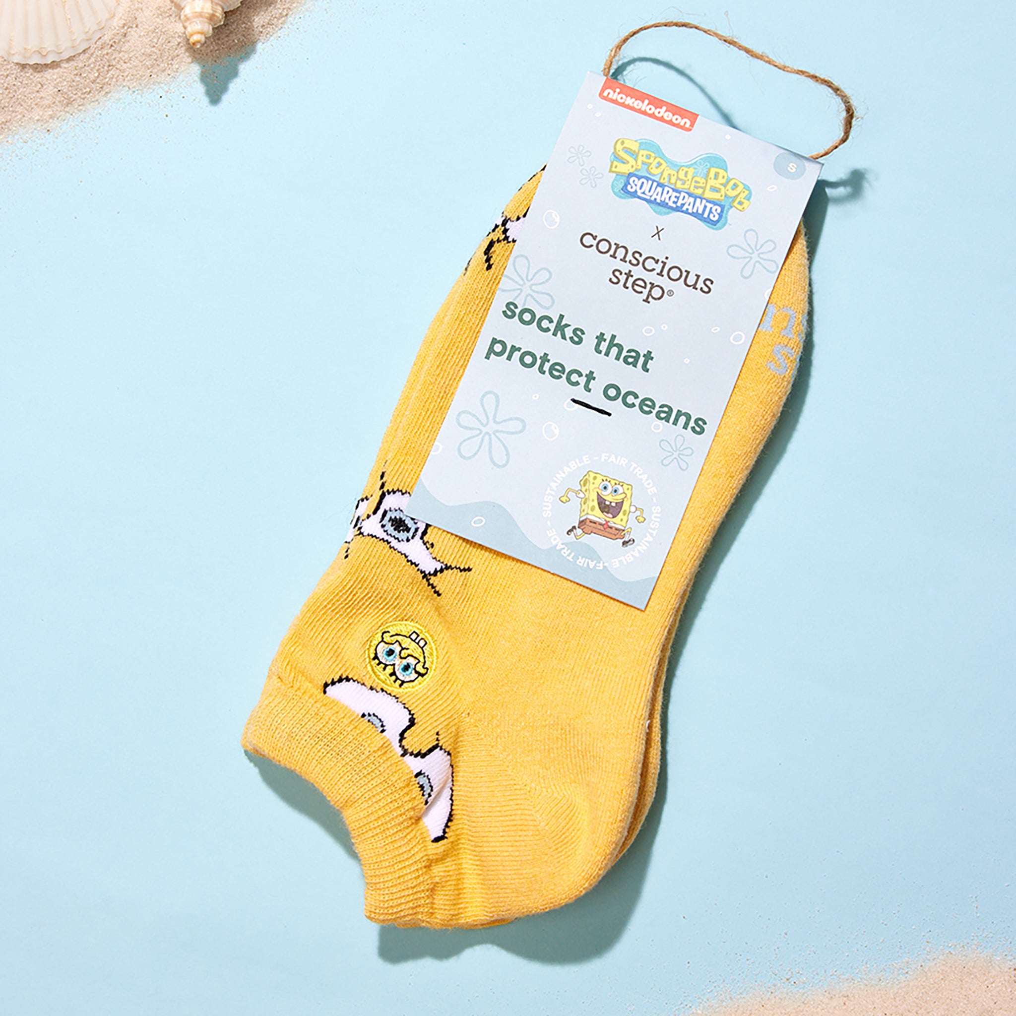 Spongebob Socks that Protect Oceans - Conscious Step