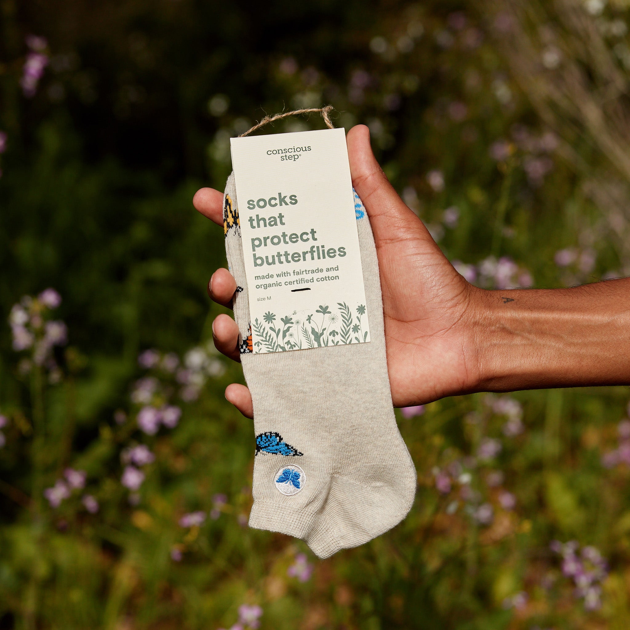 Socks that Protect Butterflies - Conscious Step