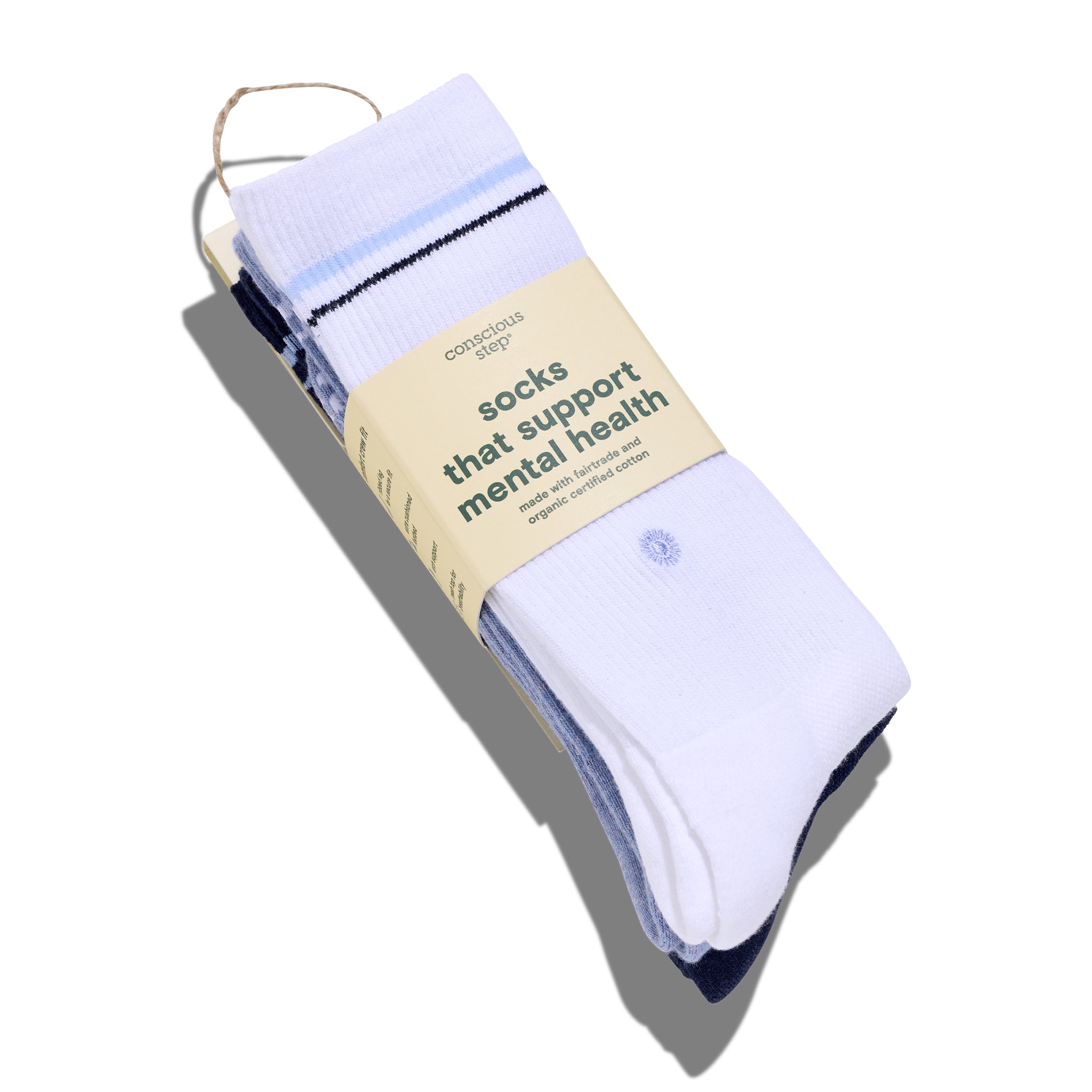 Comfort Crew Socks that Support Mental Health - Conscious Step