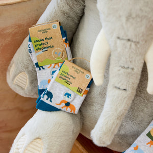 Toddler Socks that Protect Elephants