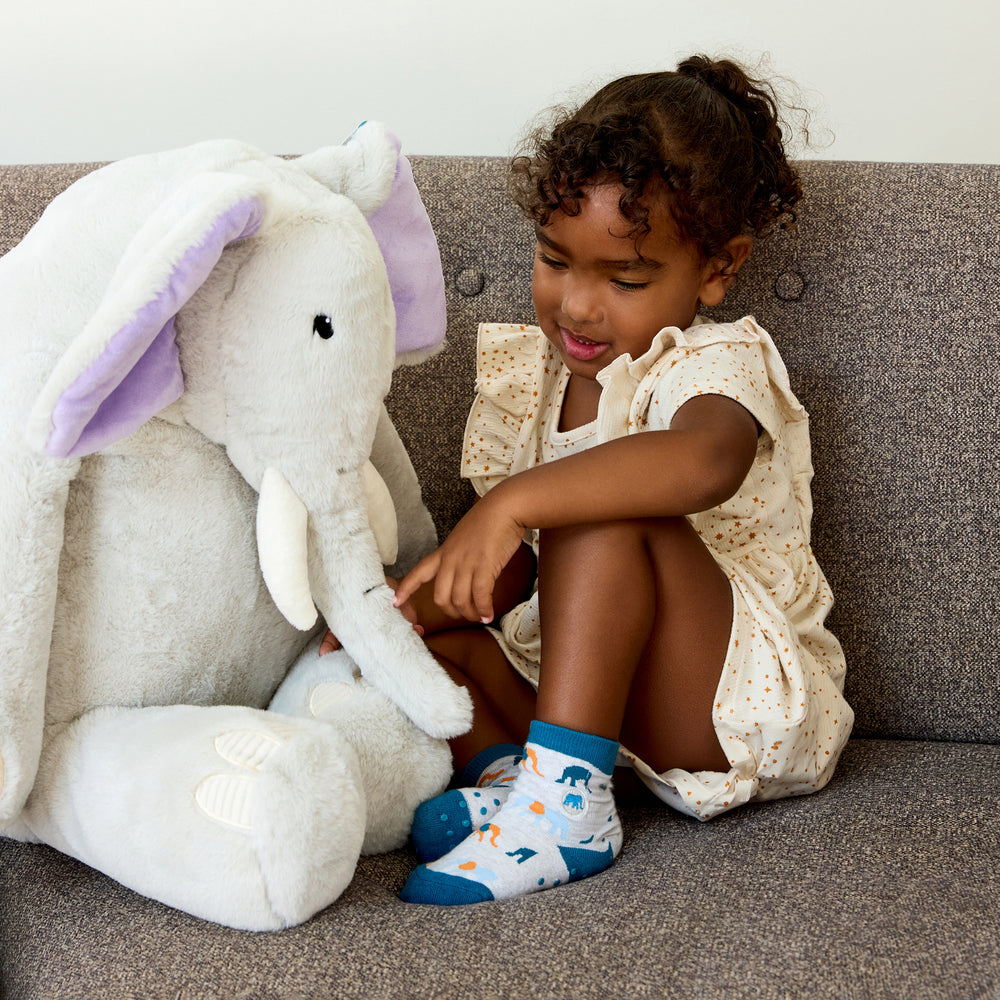 Toddler Socks that Protect Elephants - Conscious Step