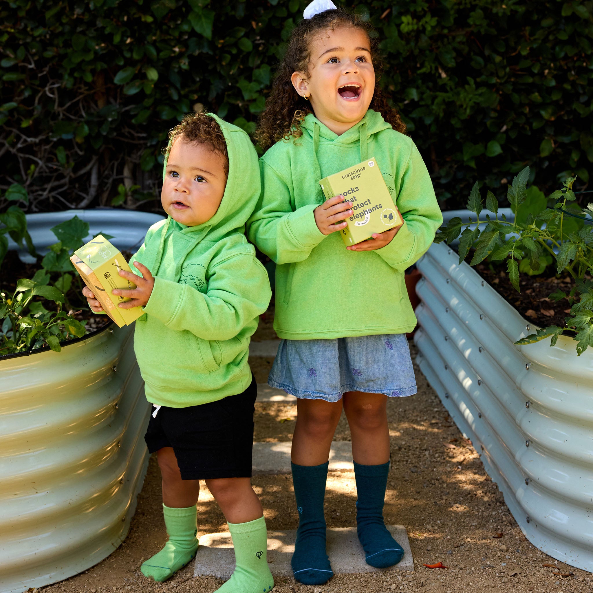 Kids Socks that Protect Elephants - Conscious Step