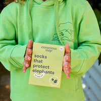 Kids Socks that Protect Elephants - Conscious Step