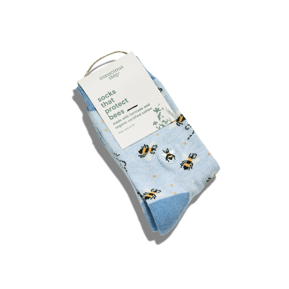 Kids Socks that Protect Bees - Conscious Step