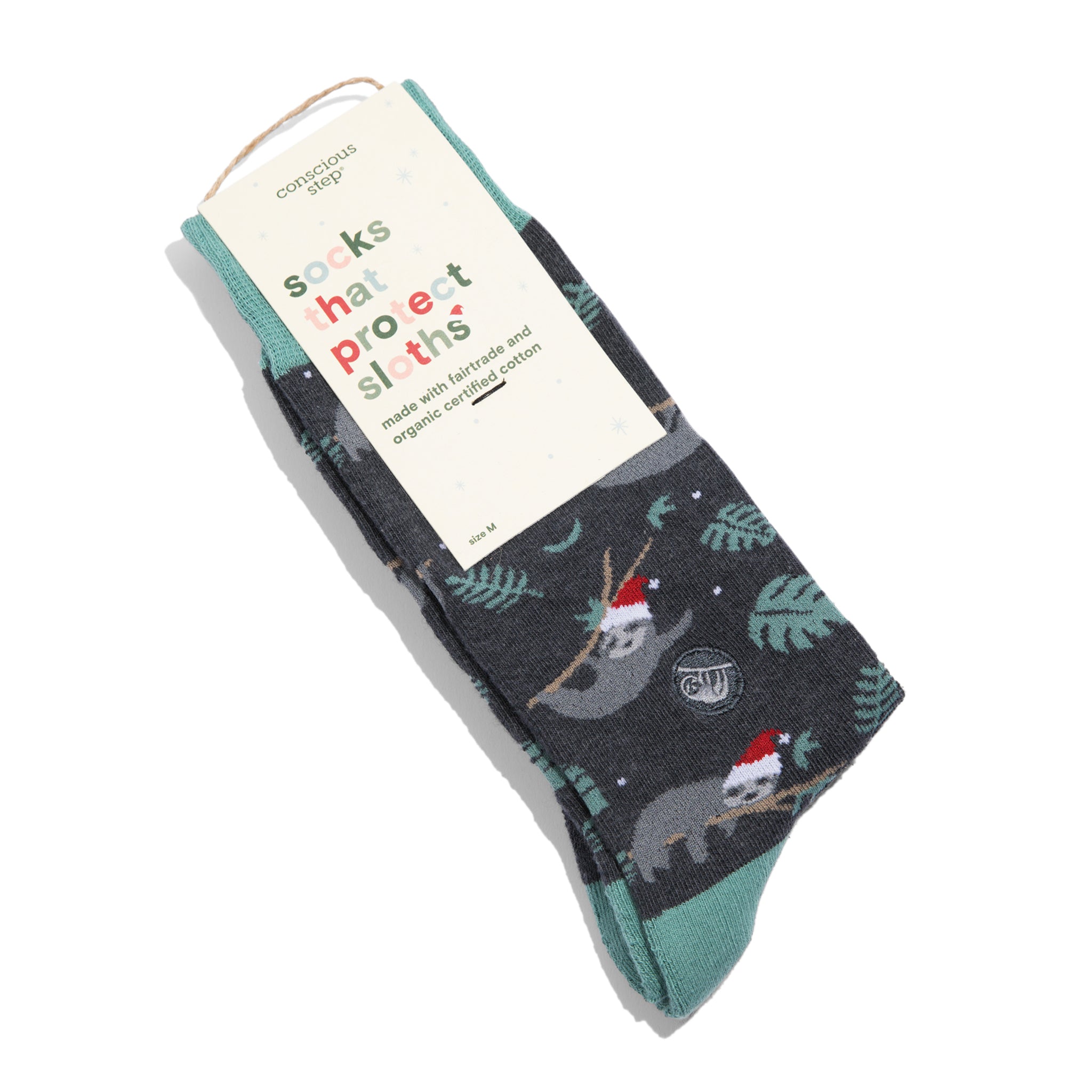 Holiday Socks that Protect Sloths - Conscious Step