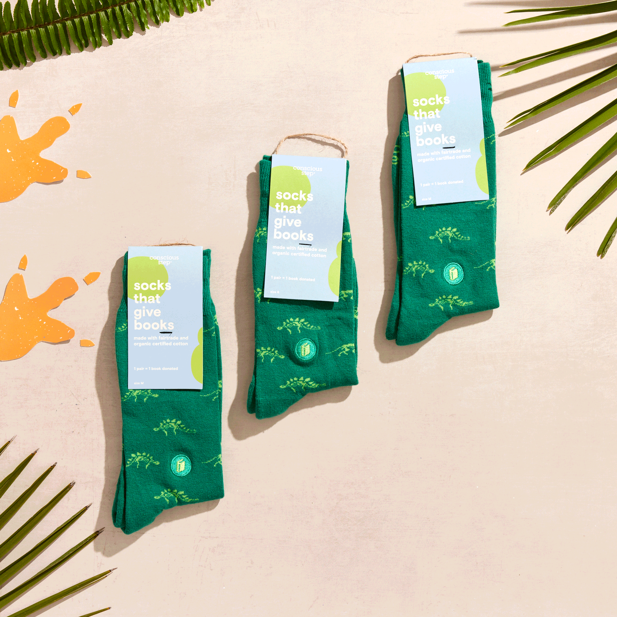 Socks that Give Books - Conscious Step