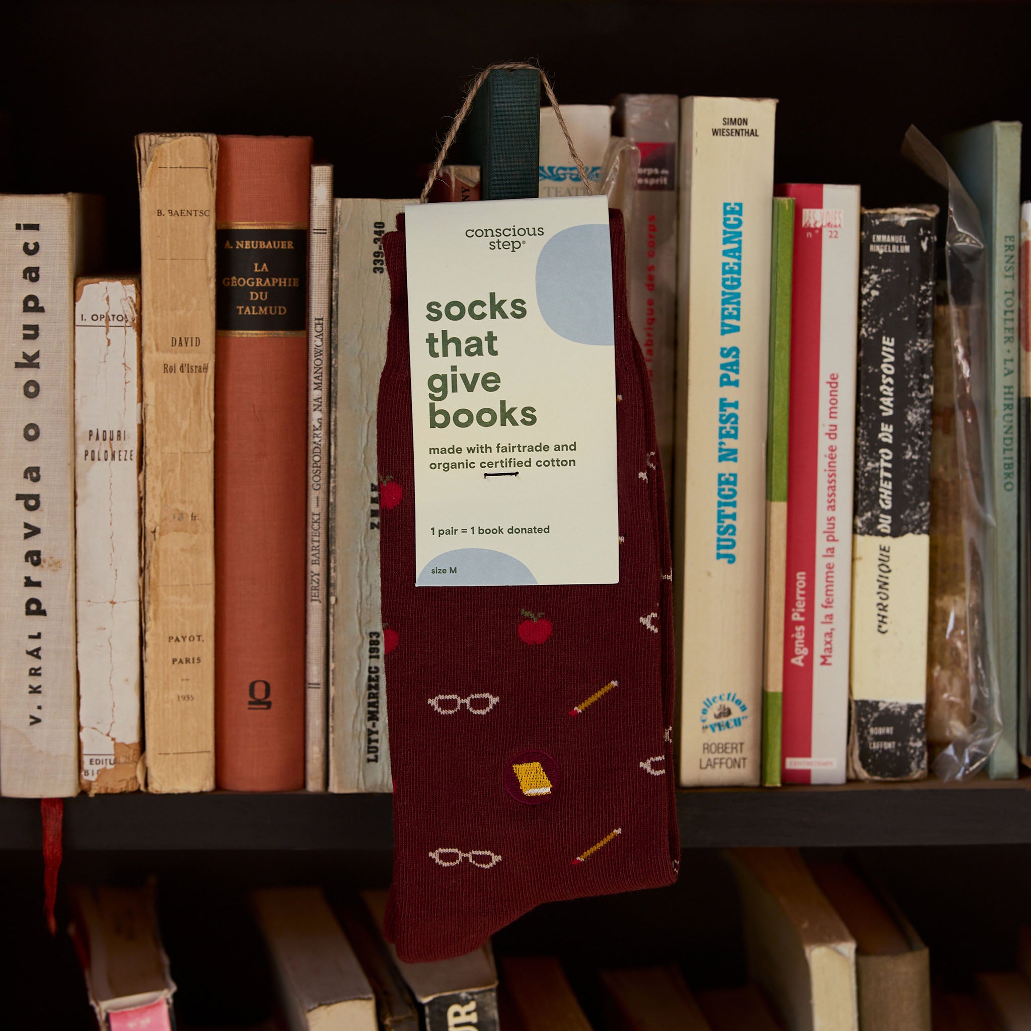 Socks that Give Books - Conscious Step
