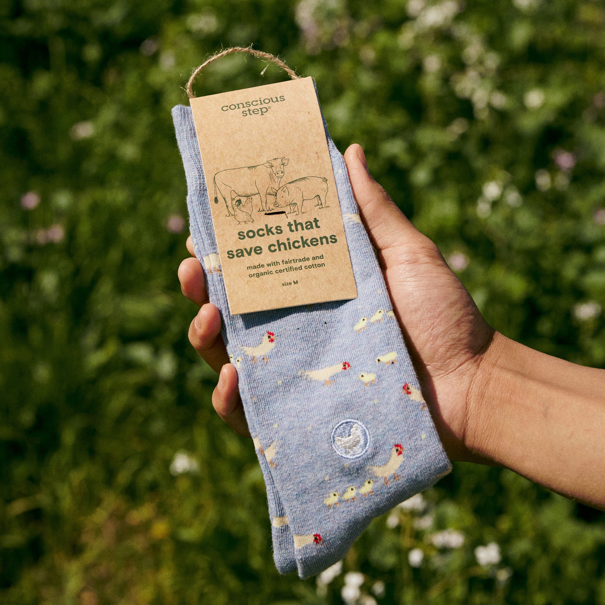 Socks that Save Chickens - Conscious Step