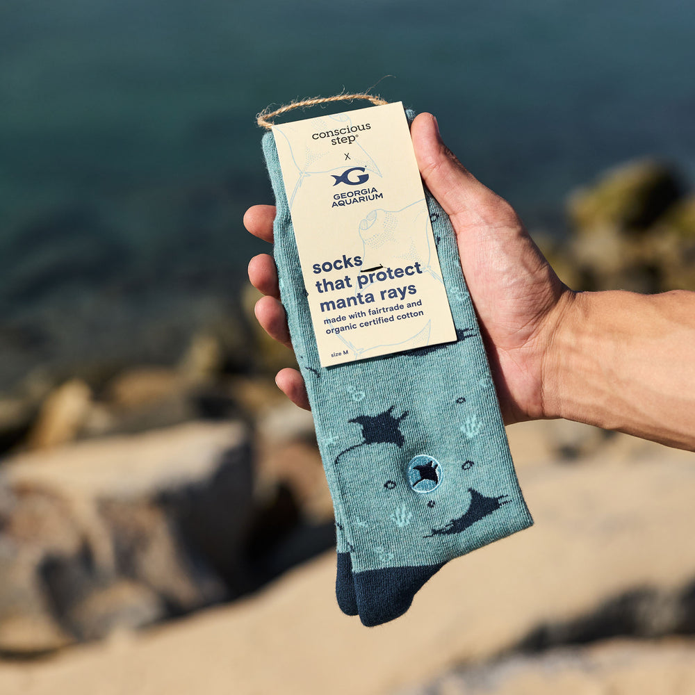 Socks that Protect Manta Rays - Conscious Step