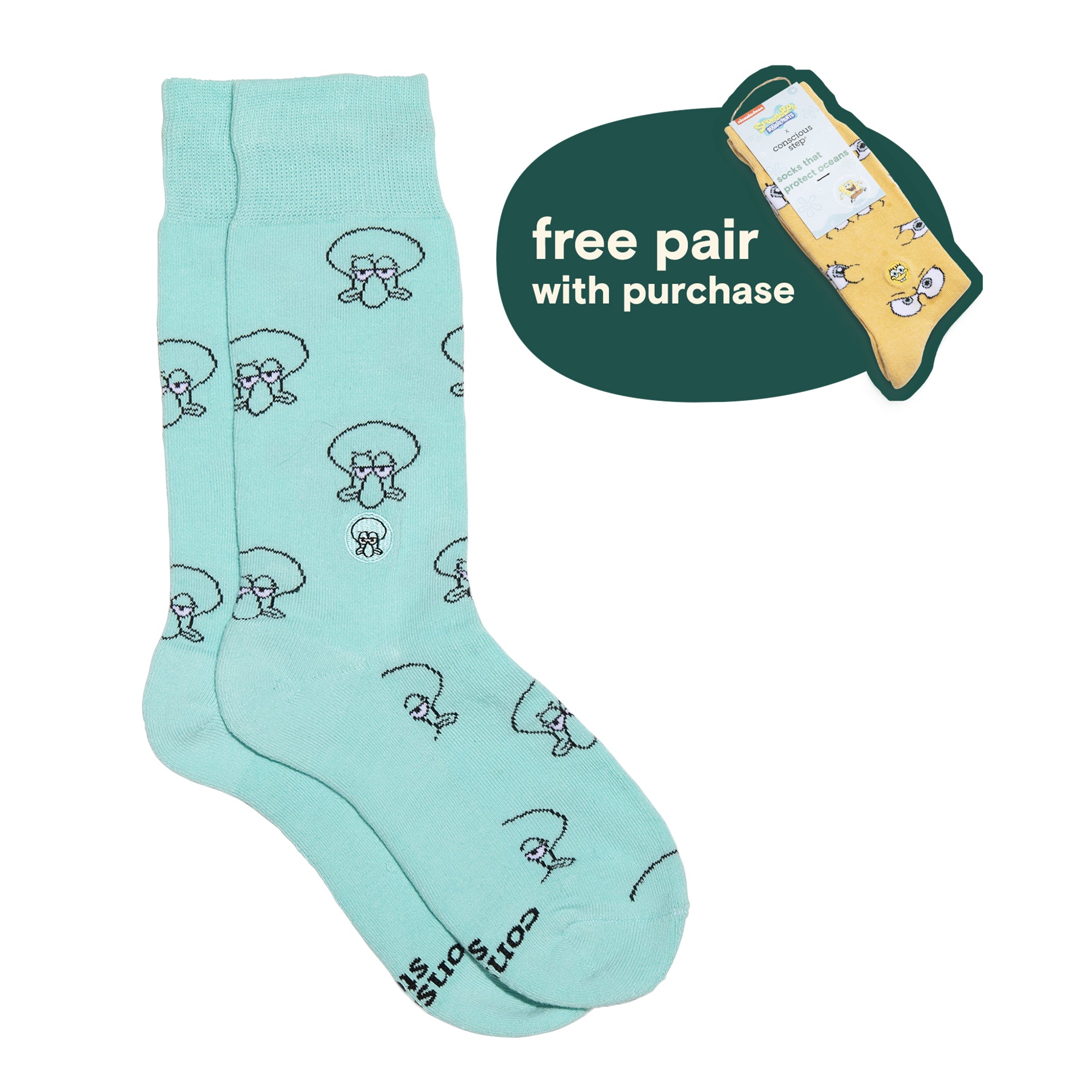 Squidward Socks that Protect Oceans