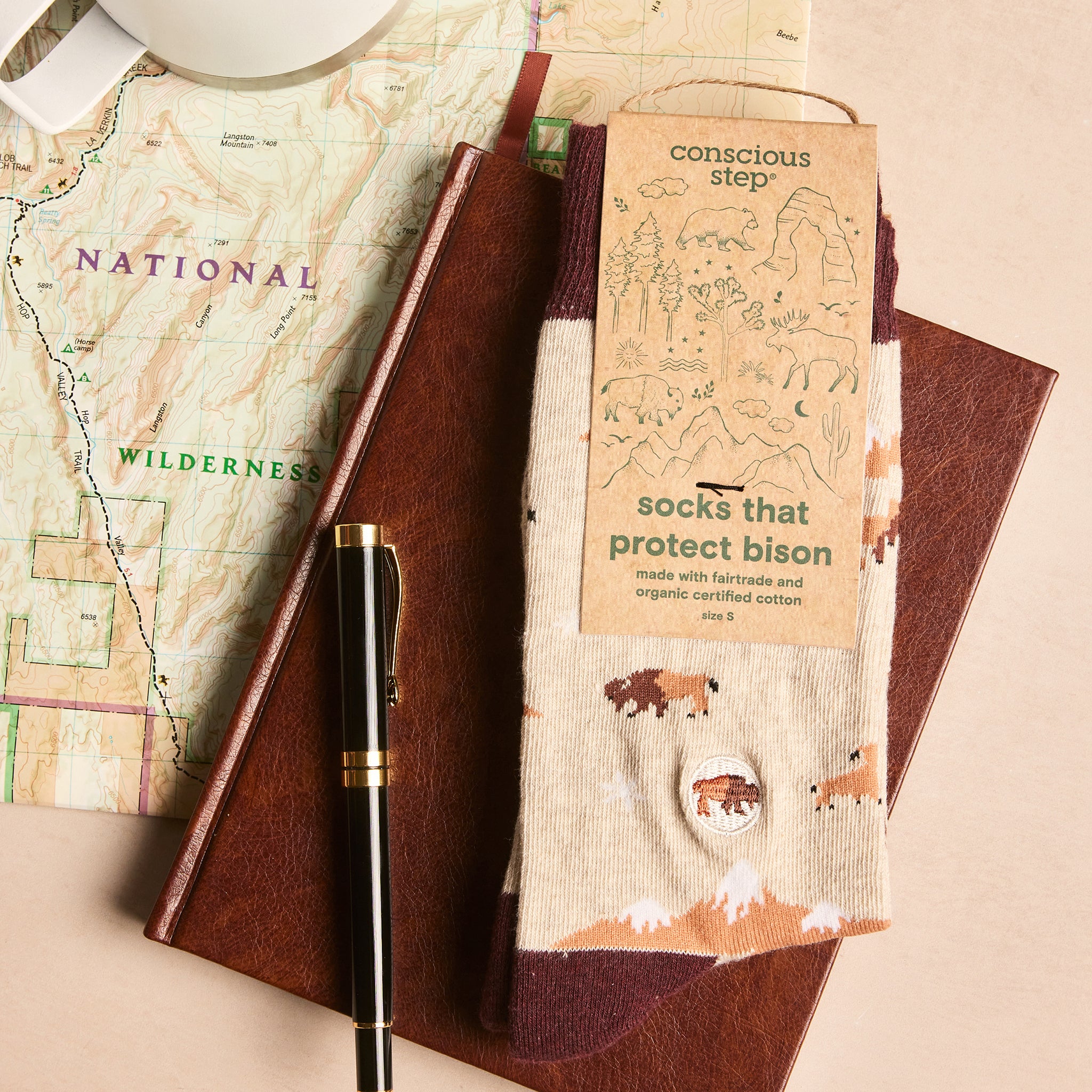 Socks that Protect Bison - Conscious Step