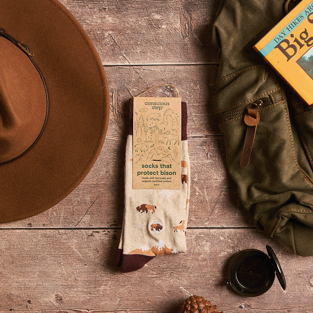 Socks that Protect Bison - Conscious Step