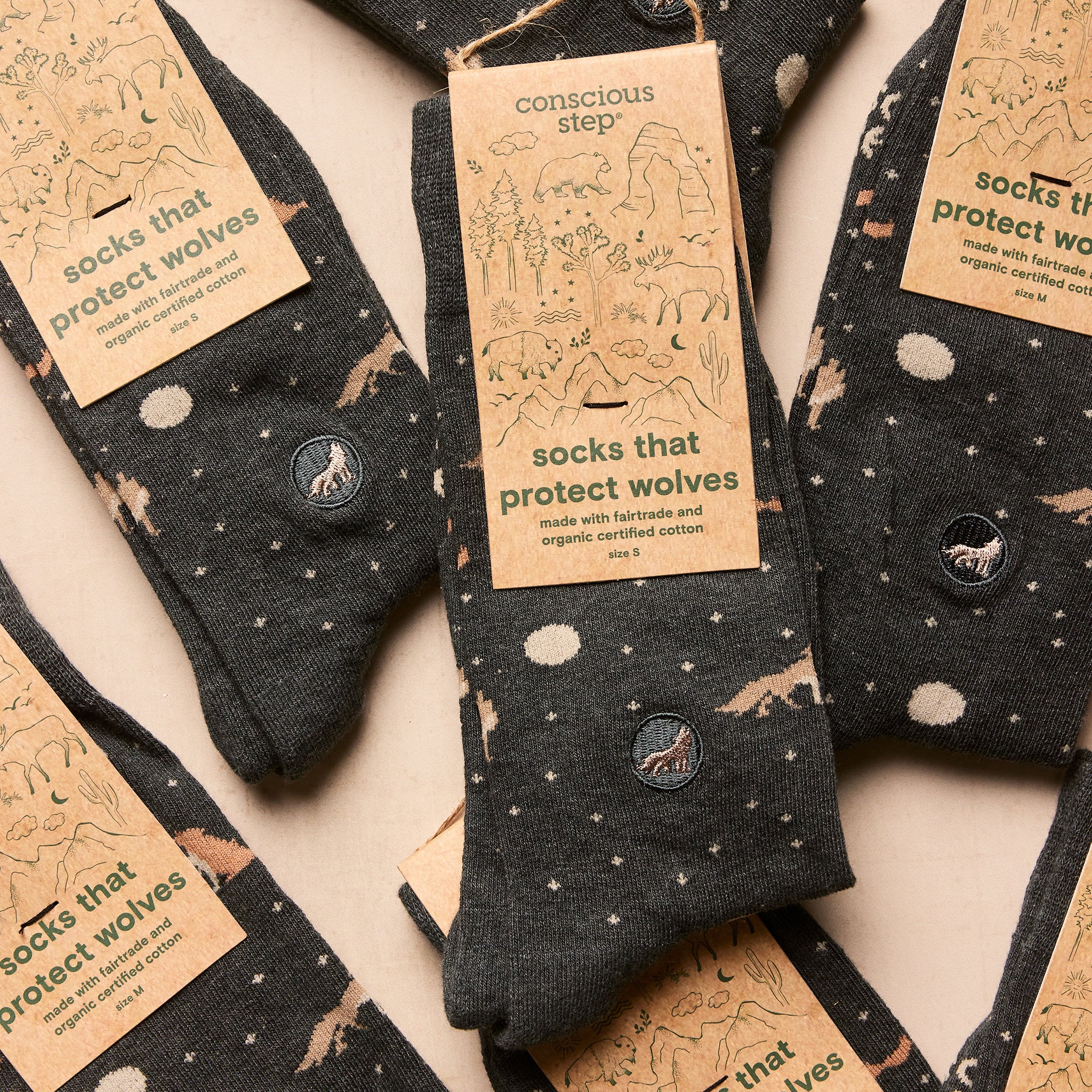 Socks that Protect Wolves - Conscious Step