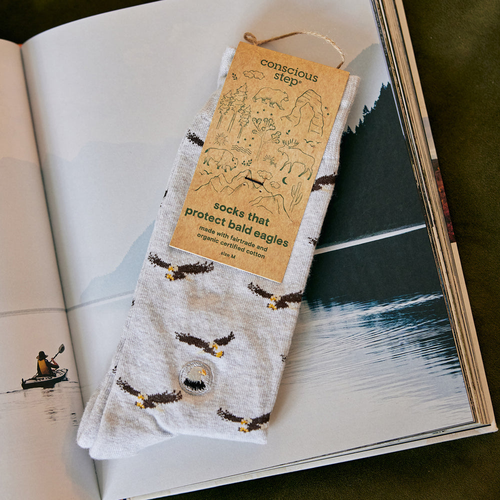 Socks that Protect Bald Eagles - Conscious Step