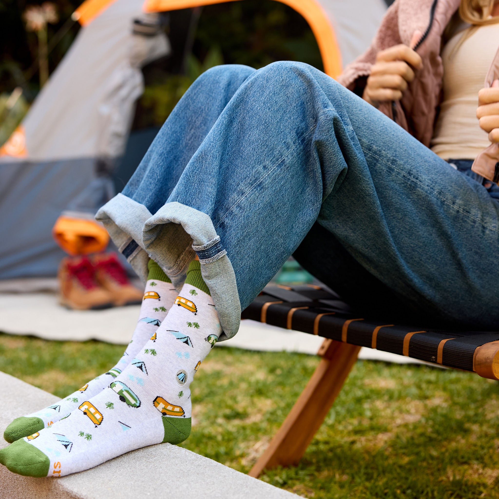Socks that Protect National Parks - Happy Camper | Conscious Step