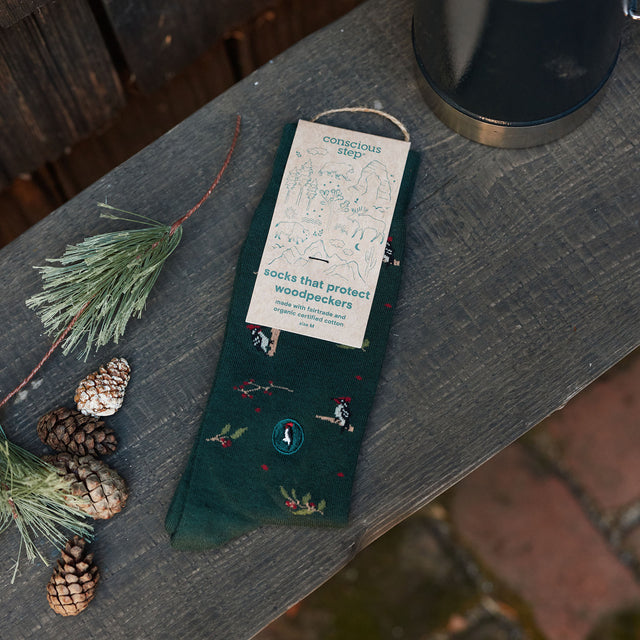 Socks that Protect Woodpeckers - Conscious Step