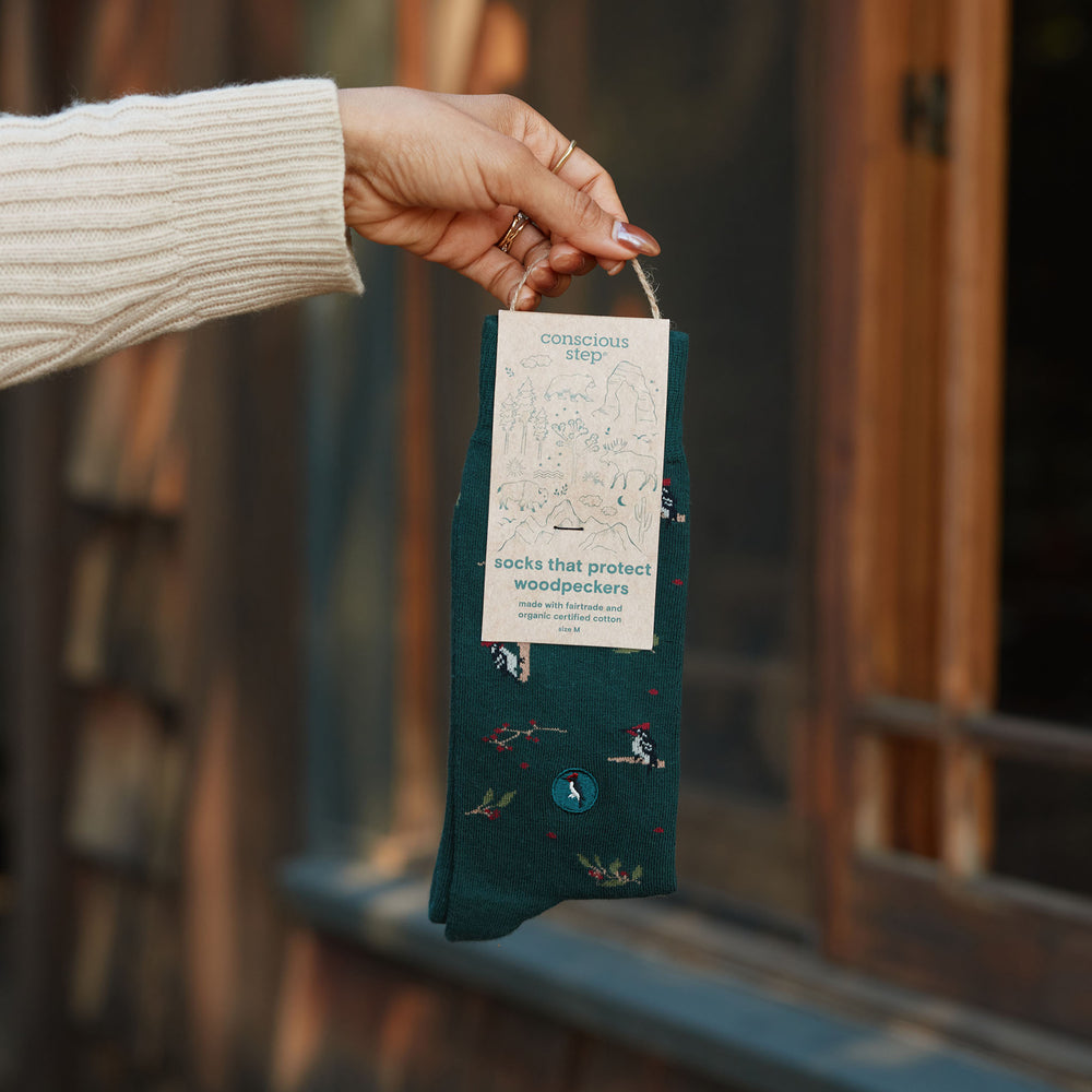 Socks that Protect Woodpeckers - Conscious Step