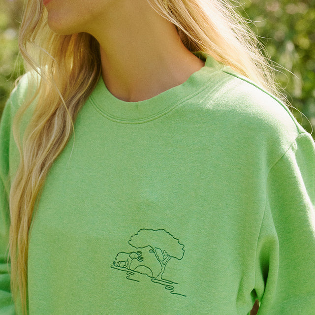Protect Elephants Crew Sweatshirt - Conscious Step