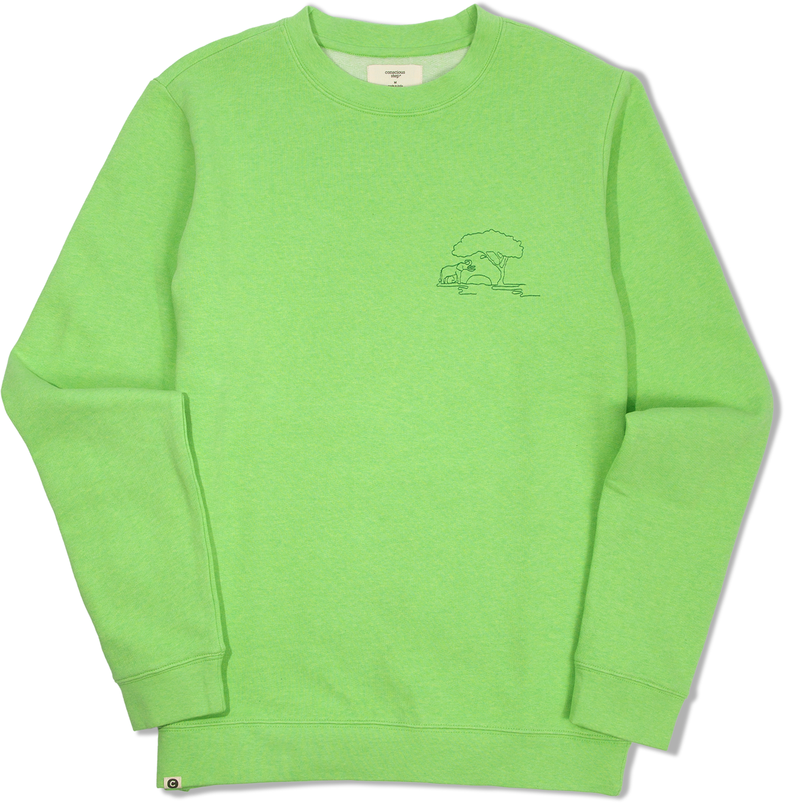 Protect Elephants Crew Sweatshirt - Conscious Step