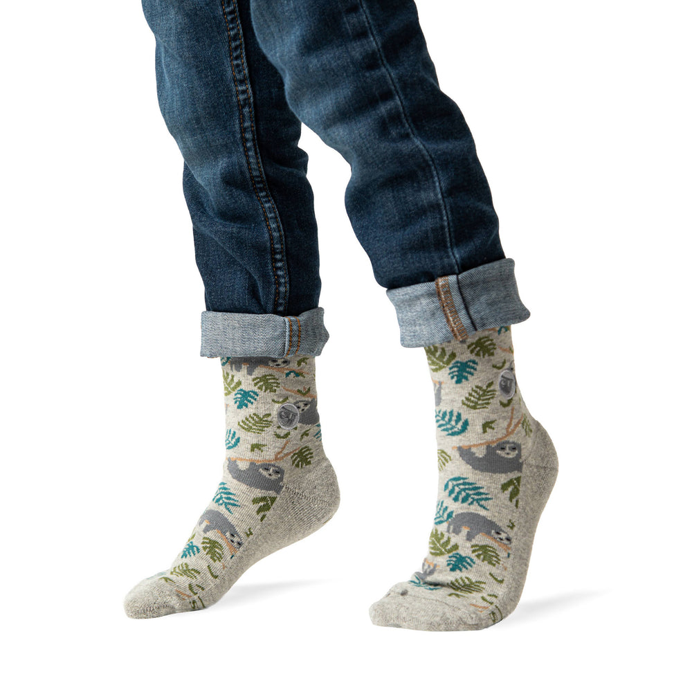 Kids Socks that Protect Sloths - Conscious Step