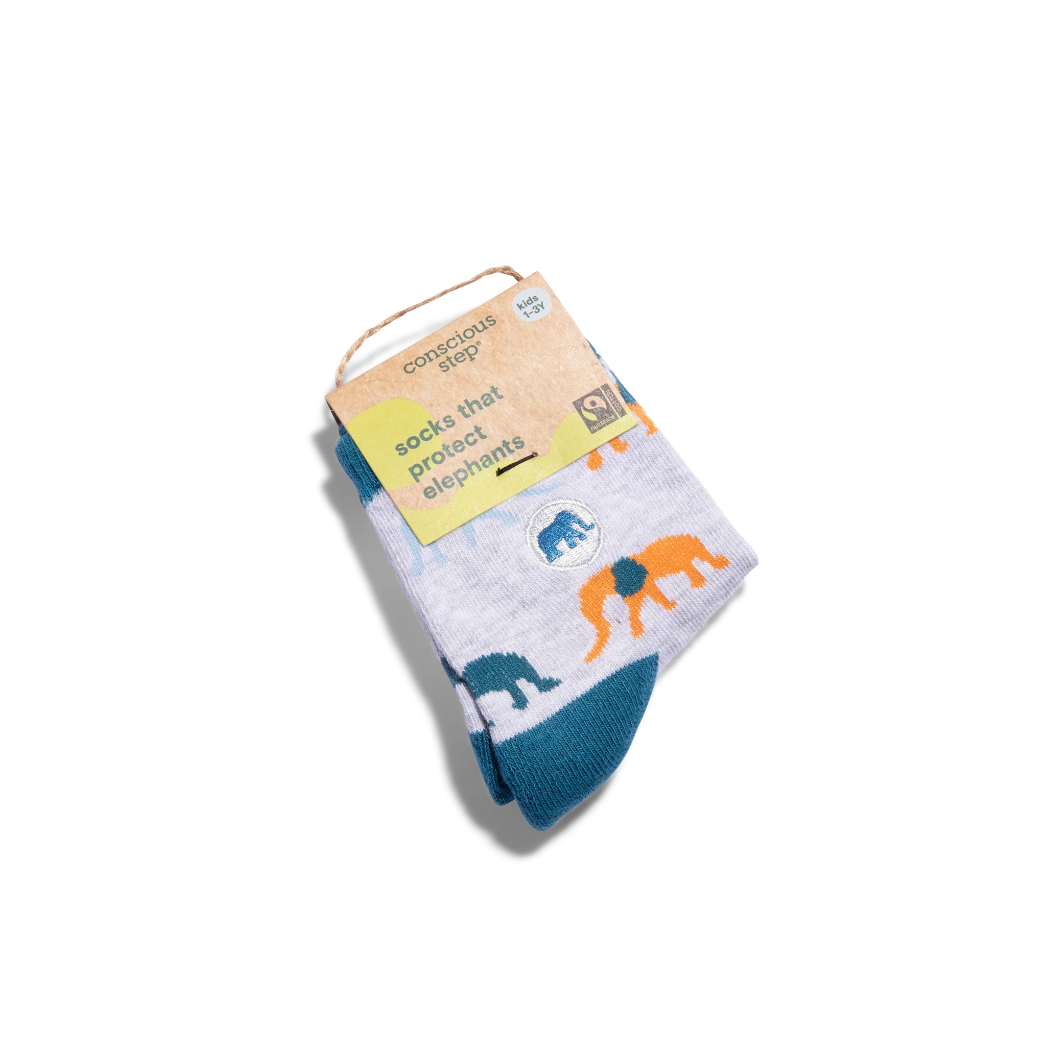Toddler Socks that Protect Elephants - Conscious Step