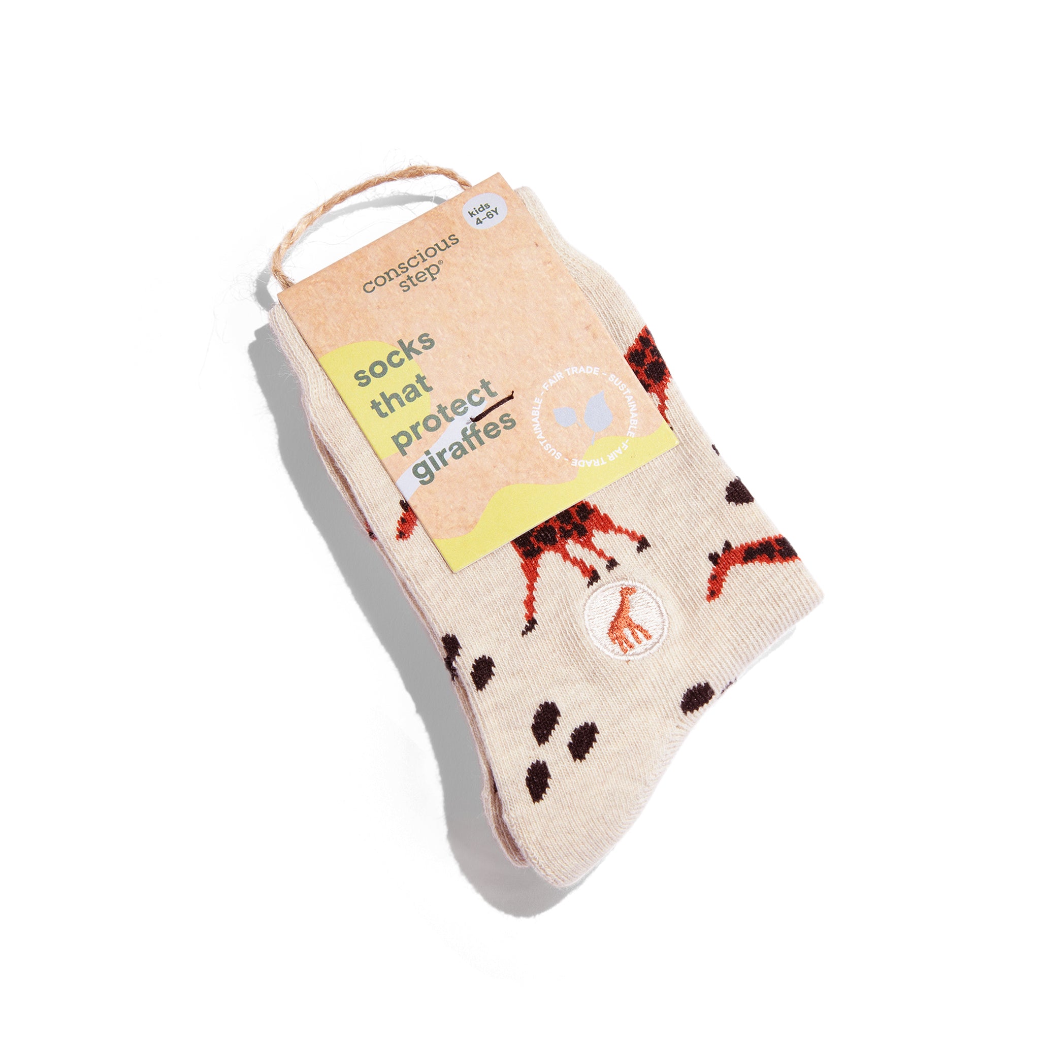 Kids Socks that Protect Giraffes - Conscious Step