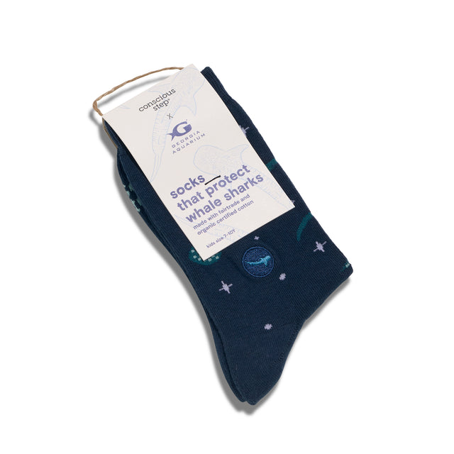 Kids Socks that Protect Whale Sharks - Conscious Step