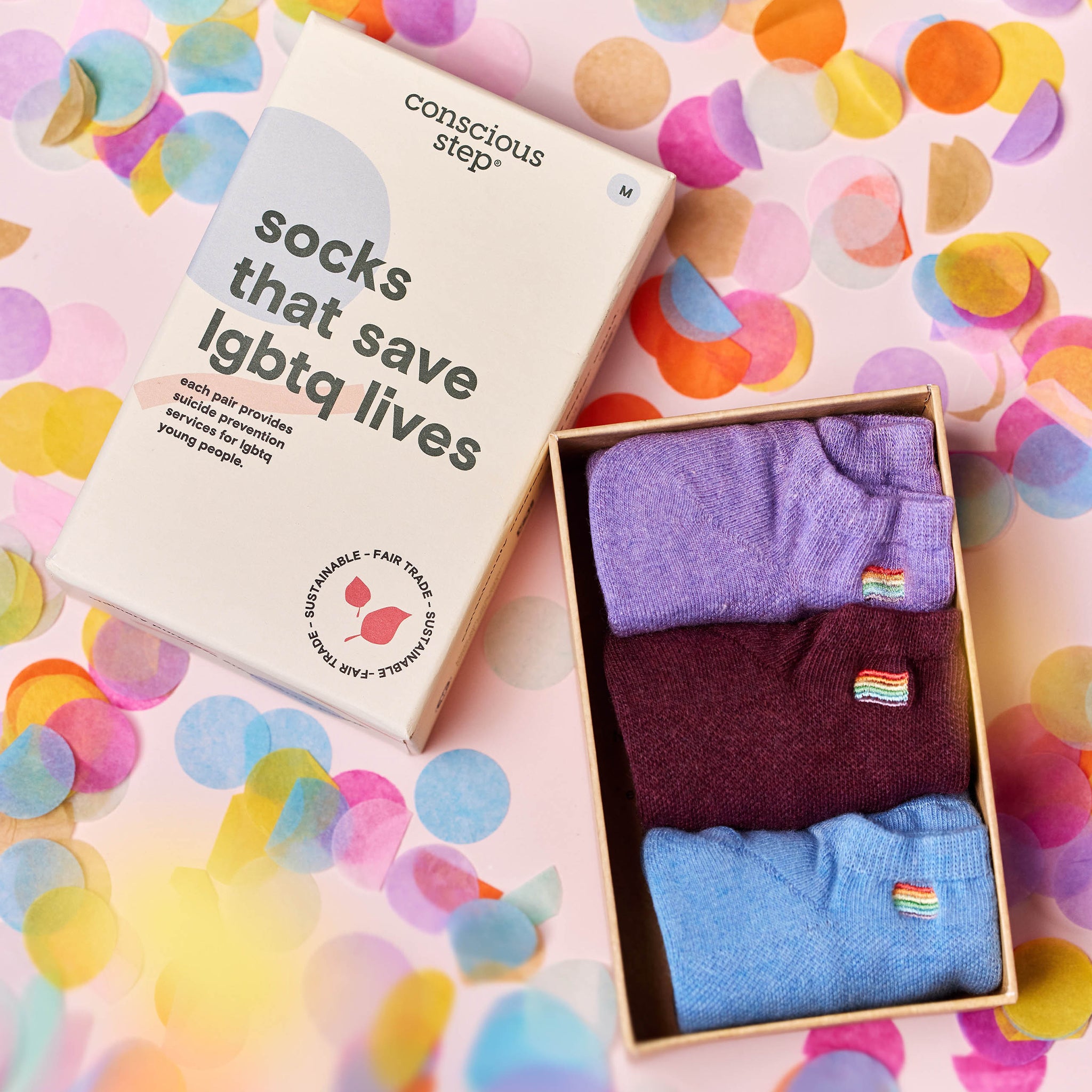 Kids Socks that Save LGBTQ Lives Gray Preschool - Village Goods