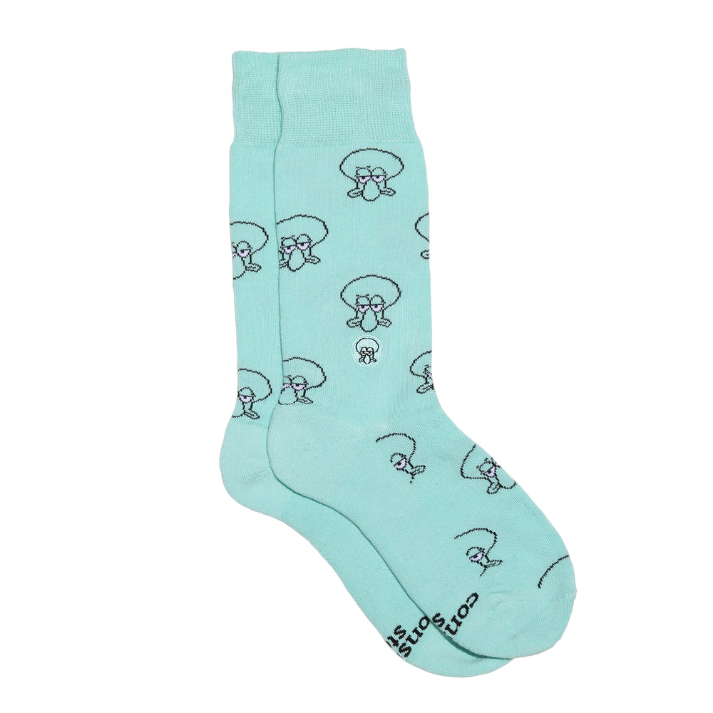 Squidward Socks that Protect Oceans - Conscious Step