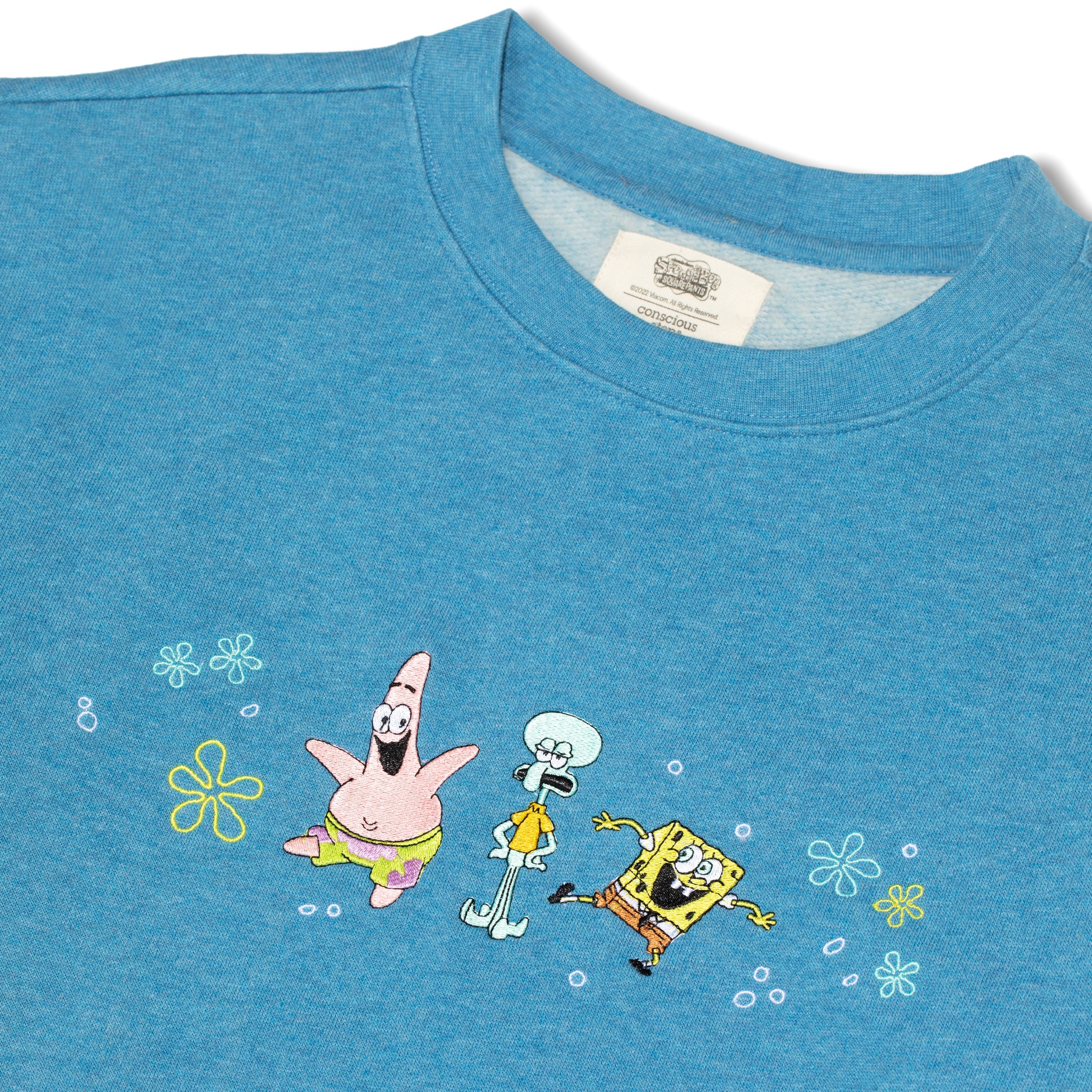 Spongebob Protect Oceans Crew Sweatshirt - Conscious Step