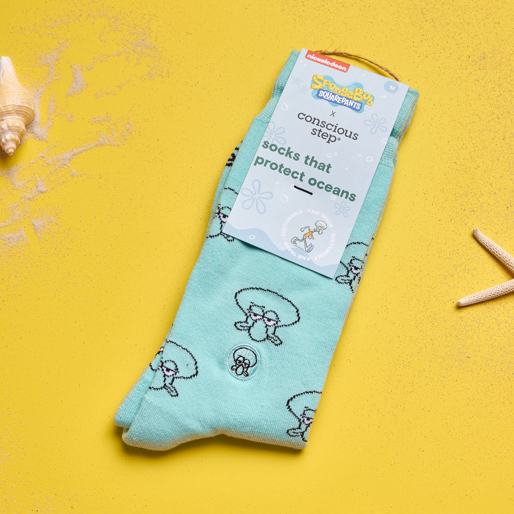 Squidward Socks that Protect Oceans - Conscious Step
