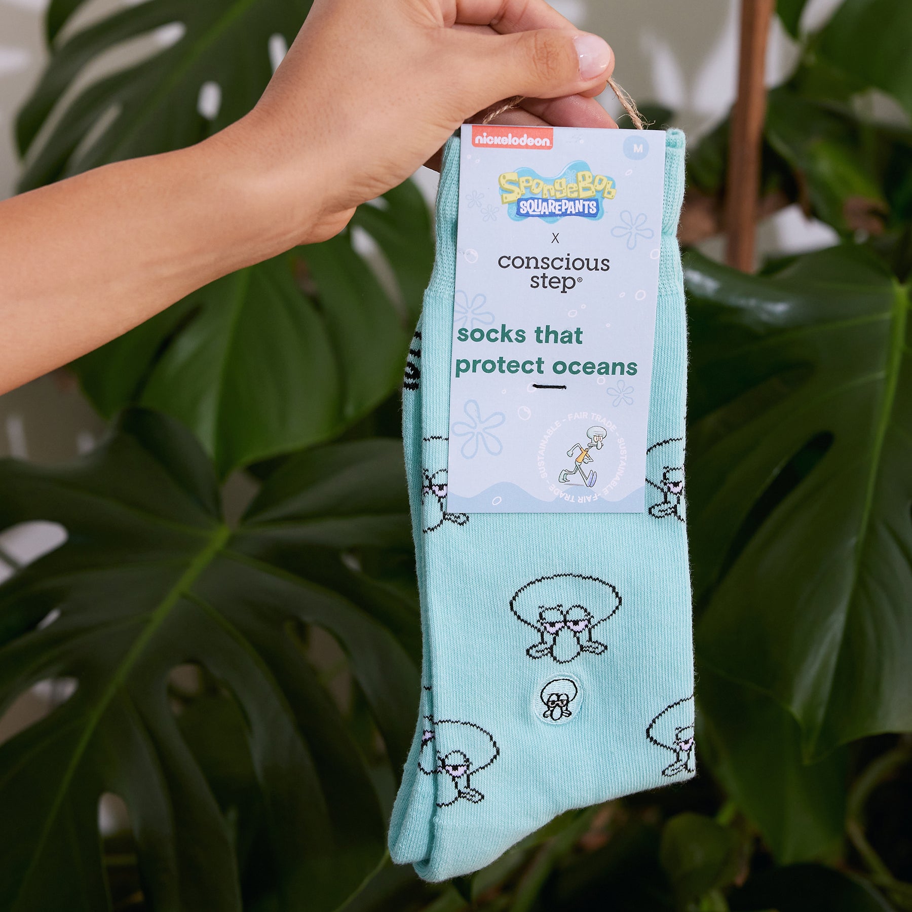 Squidward Socks that Protect Oceans - Conscious Step