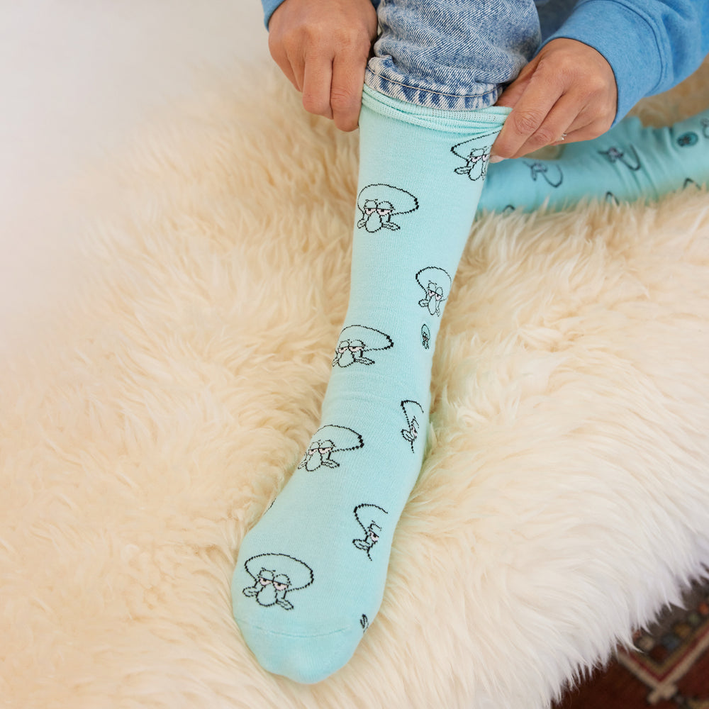 Squidward Socks that Protect Oceans - Conscious Step